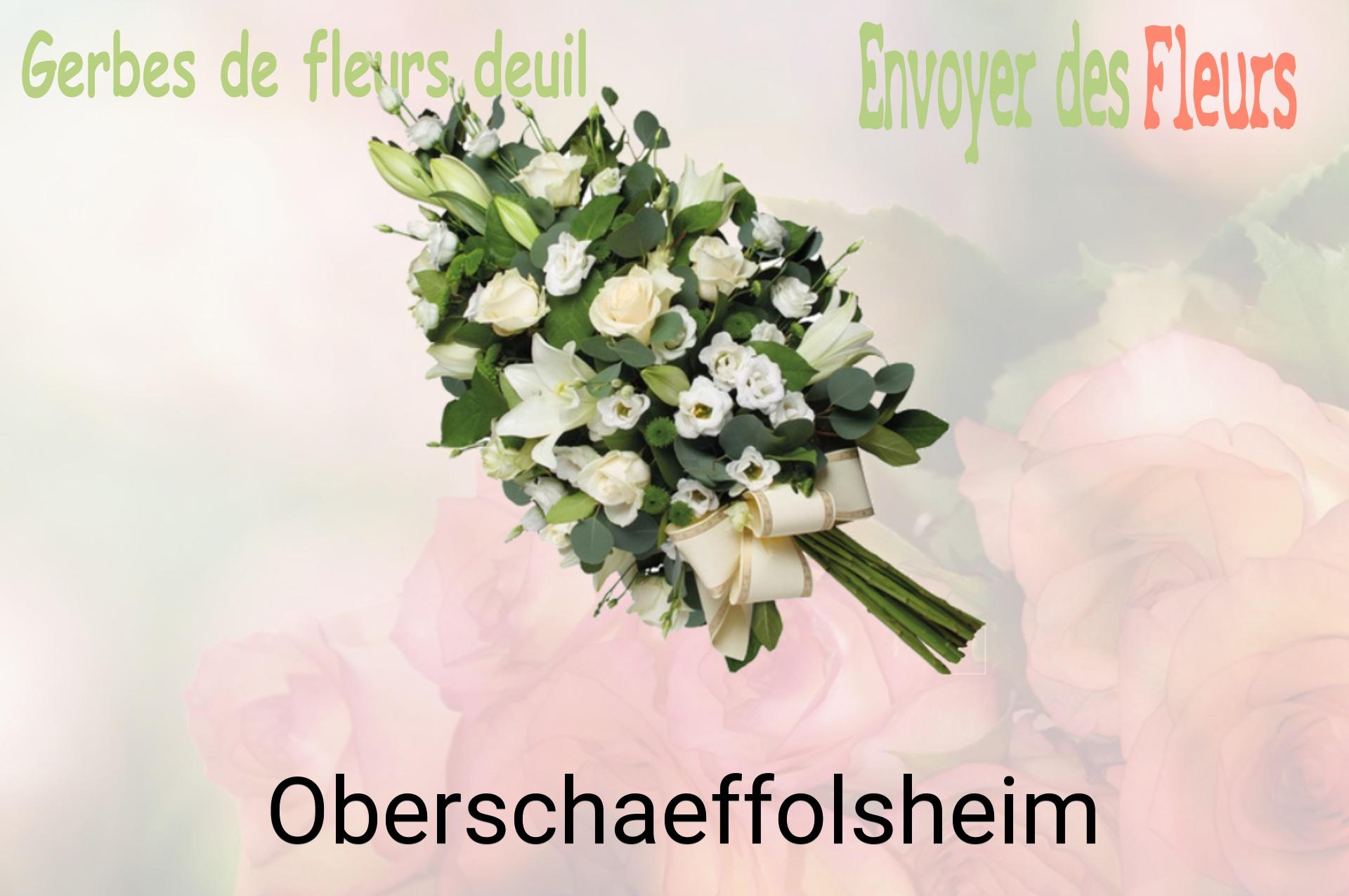 Gerbe de fleurs de deuil livrée à Oberschaeffolsheim